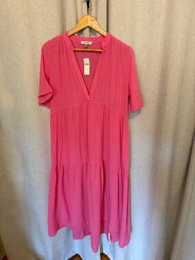 Celandine Pink Flowy Maxi Dress NWT Anthropologie